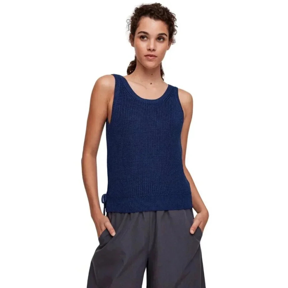 Aritzia The Group Babaton Womens XXS Tracey Deep Royal  Knit Tank Top